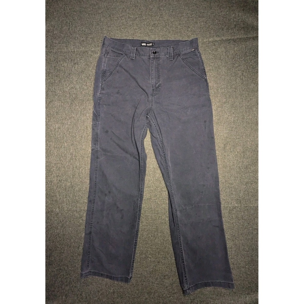 Vans Drill Chore Carpenter Pants Mens 34x32 Skate Loose Fit Workwear Denim Jeans